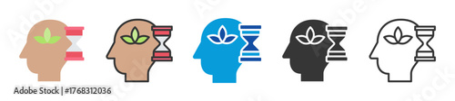 patience icon set multi style various collection