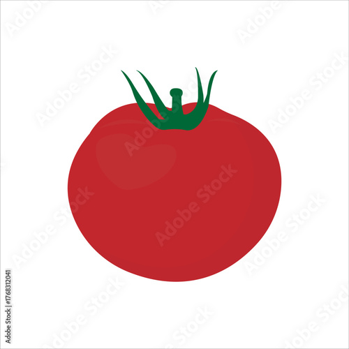 Vector of red tomato