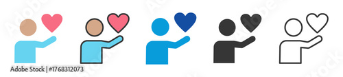 affection icon set multi style various collection