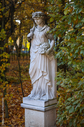 Pałac, Park, Mała Wieś, Poland, mazowieckie , jesień, kolory