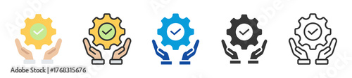 responsibility icon set multi style various collection