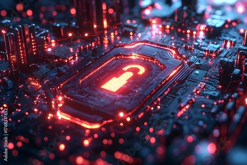 Digital computer circuit board technology with electronic components and processor hardware