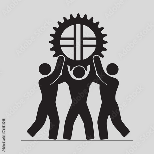 International Men’s Day minimalist vector design featuring mindfulness, strength, equality, male empowerment, friendship and wellness celebration