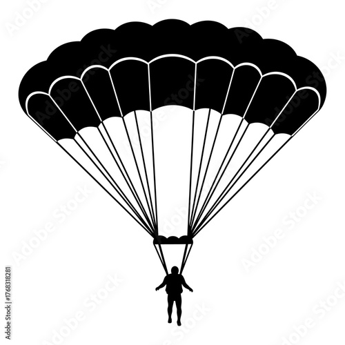 paraglider in the sky