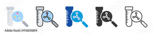 proteomic icon set multi style various collection
