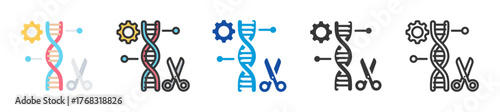 crispr icon set multi style various collection