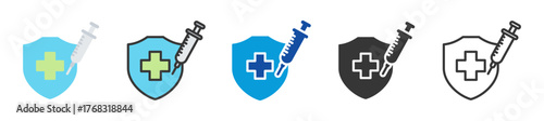immunotherapy icon set multi style various collection