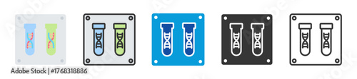 biobank icon set multi style various collection