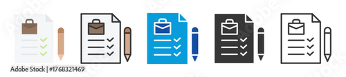 task assignment icon set multi style various collection