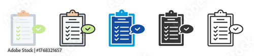 accountability icon set multi style various collection
