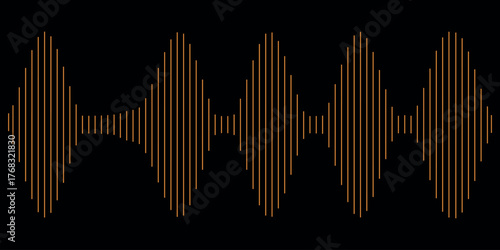 Continuous line sound wave music audio icon one art voice hand. Podcast wave line sound soundwave noise sketch drawn drawing doodle outline recording frequency vocal waveform microphone background