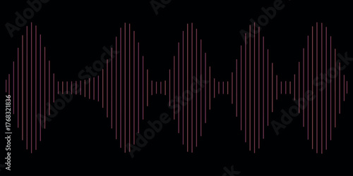 Continuous line sound wave music audio icon one art voice hand. Podcast wave line sound soundwave noise sketch drawn drawing doodle outline recording frequency vocal waveform microphone background
