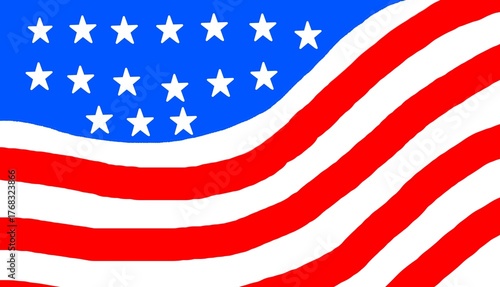 American flag concept celebrating Martin Luther King Jr. Day, symbolizing freedom, equality, and unity in patriotic design.