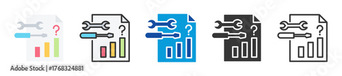 predictive maintenance icon set multi style various collection