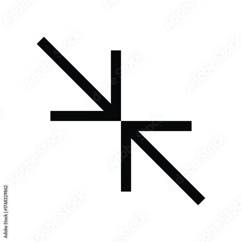 Outline collapse icon to shrink, minimize, or restore view.