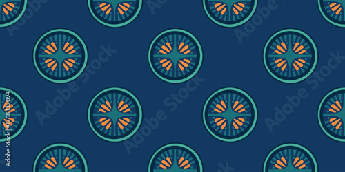 vector illustration decorative oriental pattern for ceramic tiles