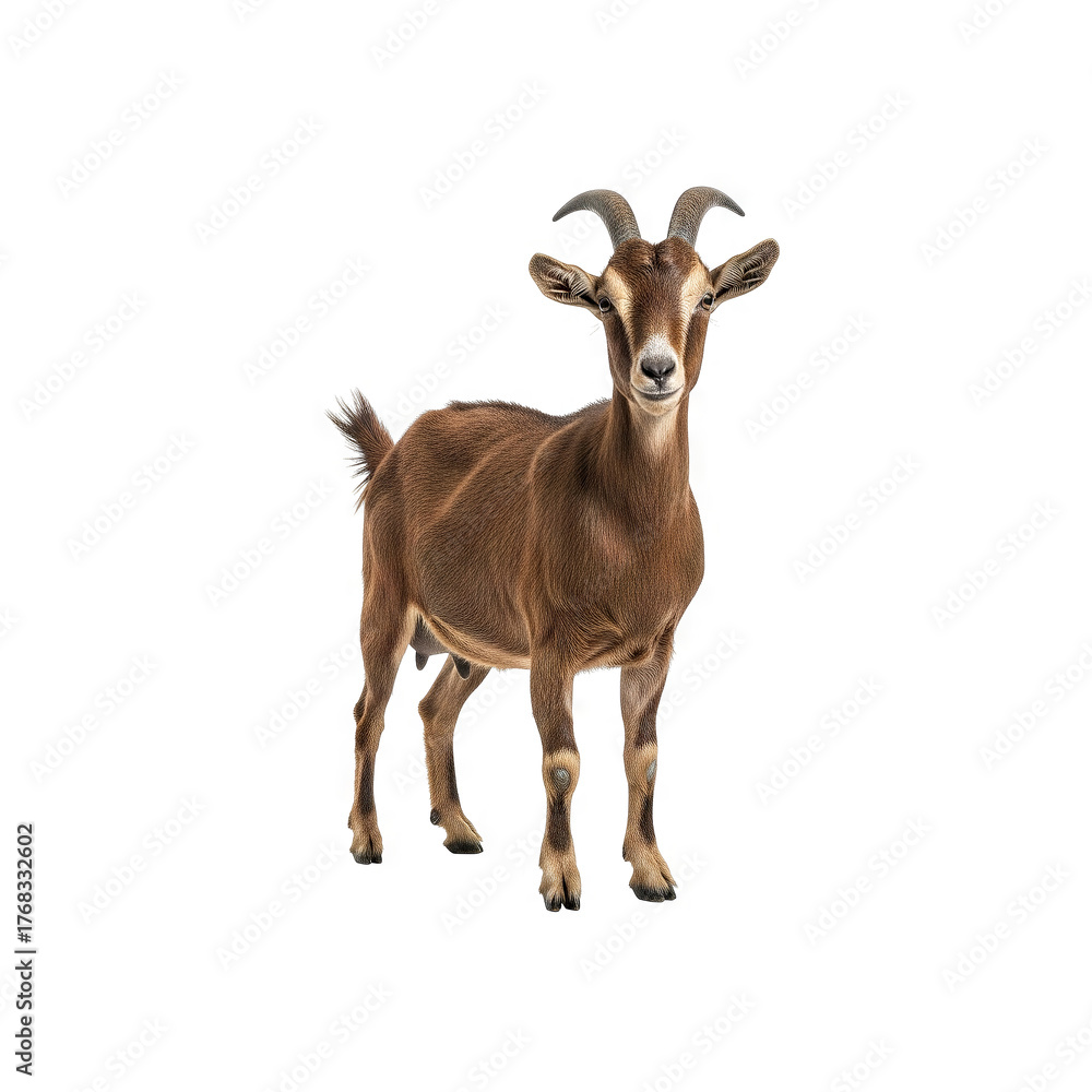 Fototapeta premium Goat with transparent background Generative AI