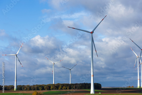 Wind Turbine Under Blue Sky