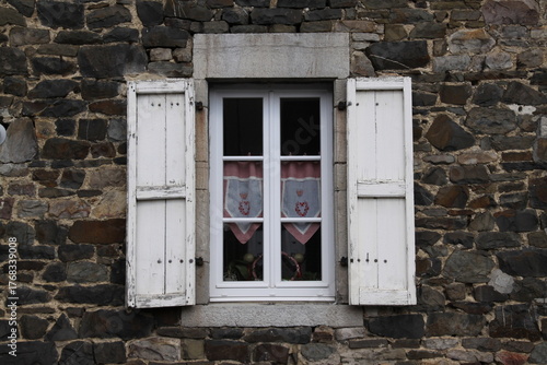 Old Window in Brick Wall
Weathered window framed by aged, cracked, and neglected bricks.
