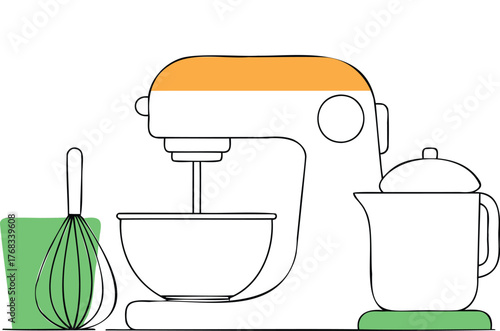 set of kitchen utensils