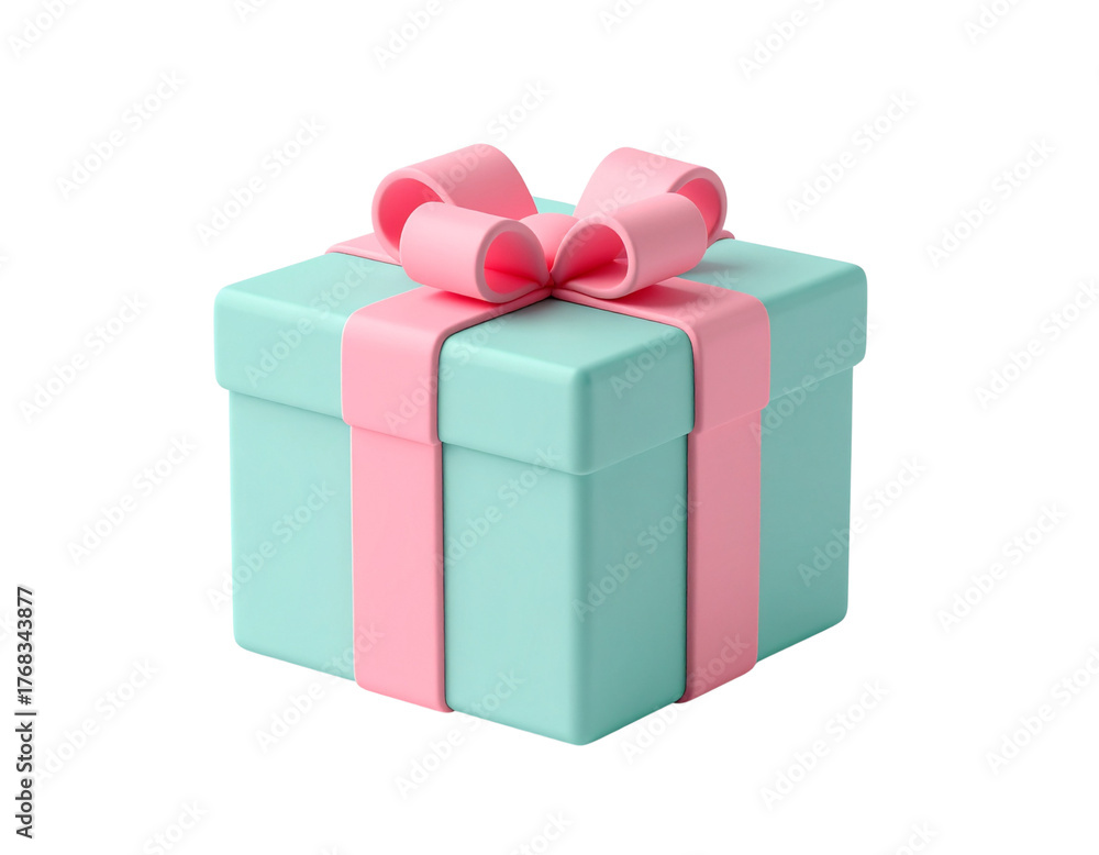 Fototapeta premium ギフトボックスの立体イラスト