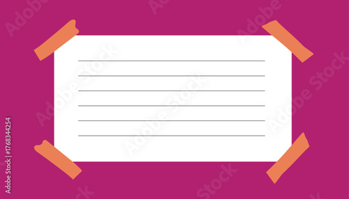 Blank paper notes template.eps