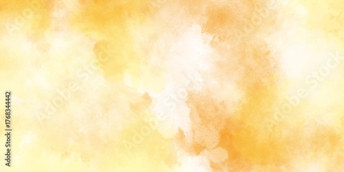 orange watercolor ink stains creating an abstract effect, grunge watercolour illustration, hand drawn wallpaper design for cards, element for digital art and creative graphic design.