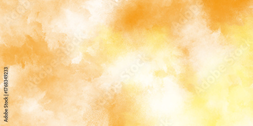 Abstract magenta shades aquarelle illustration orange or yellow gradient color white background, muted orange and yellow abstract watercolor, Soft Pastel background blurred colors.