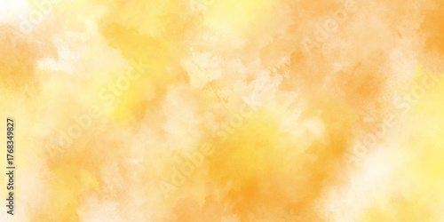 Abstract magenta shades aquarelle illustration orange or yellow gradient color white background, muted orange and yellow abstract watercolor, Soft Pastel background blurred colors.