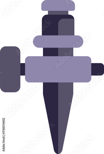 This illustration features a garden sprinkler watering plants, providing essential irrigation for maintaining lush and healthy greenery