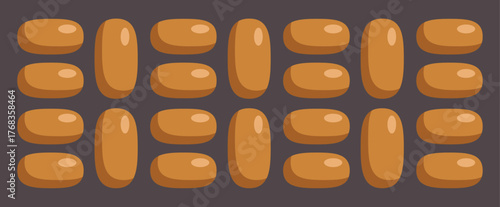 Raw sausages arranged neatly on a baking tray, ready for cooking