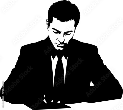 formal signature seals important deals, confirming agreements with focused, sharp intent