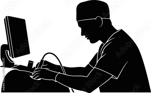 precision scan doctor illuminating internal body for crucial health insight