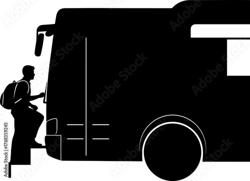 the journey awaits a solitary figure steps into new possibilities