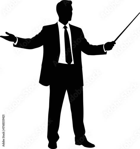 masterful presenter outlines new strategy, inspiring audience towards clear objectives