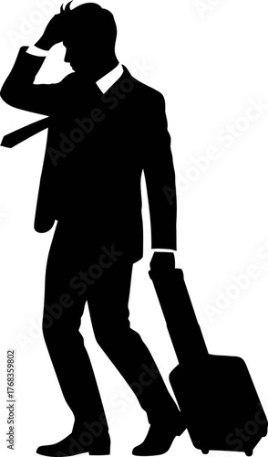 weary professionals travel dilemma hand to head, contemplating the next step