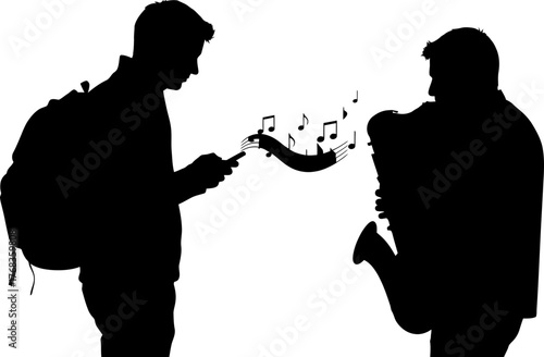 digital beats meet soulful saxophone a fusion of musical journeys