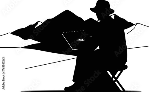 capturing the wild beauty artist sketches an outdoor masterpiece