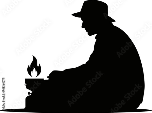 rustic fuel independent spirit ignites a small flames gentle warmth