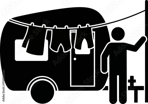 nomadic laundry simplicity found in daily chores, anywhere, everywhere