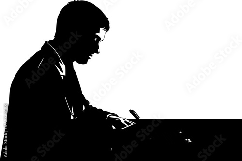 focused practitioner records patient health journey for informed medical decisions