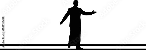 pathfinder gestures forward, leading the way towards future success