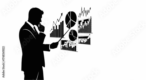 visionary leader interprets complex data, shaping pathways toward business prosperity