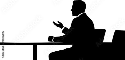 strategic leader communicates vision, shaping futures with decisive, expert dialogue