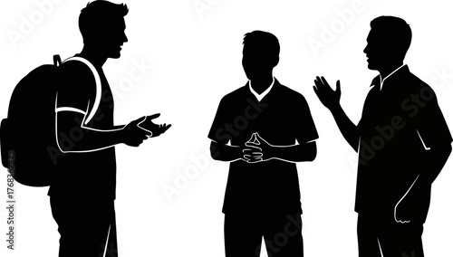 connecting minds men discuss, sharing insights, fostering collective growth