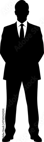 mastering presence a silhouette of professionalism, command, and silent power