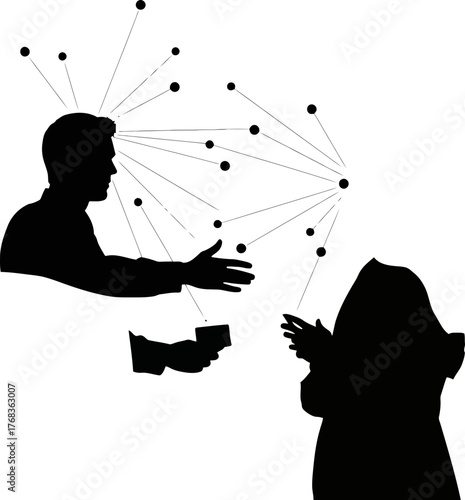 conceptualizing data exchange minds connect, fostering growth through shared insights