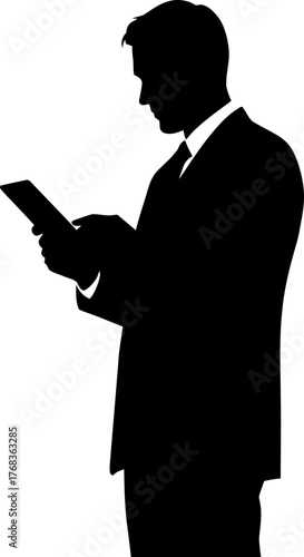 modern executive harnesses digital data, sculpting tomorrows business landscape now