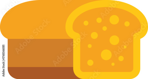 Close up of a partially sliced loaf of bread, emphasizing the texture and color of the inside