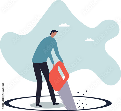 Business or financial mistake, wrong decision or stupidity make problem and situation worst.about a man and his life.
